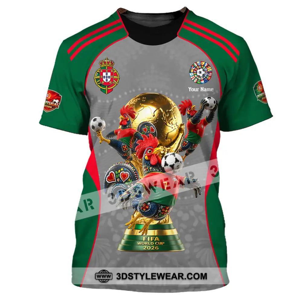 Unisex Shirt - Custom Portugal World Cup 2026 Shirt - T-Shirt / S - T-shirt