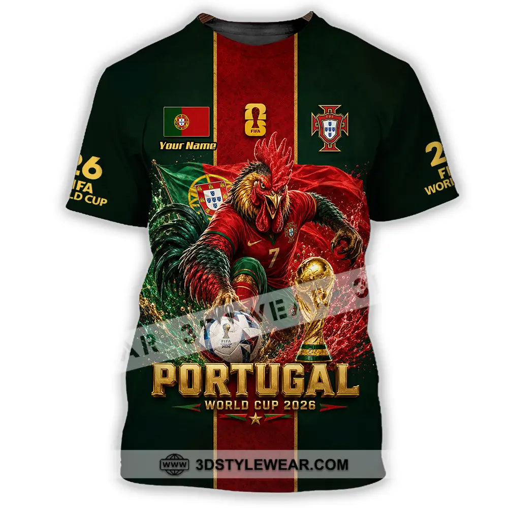 Unisex Shirt - Custom Portugal World Cup 2026 Shirt - T-Shirt / S - T-shirt