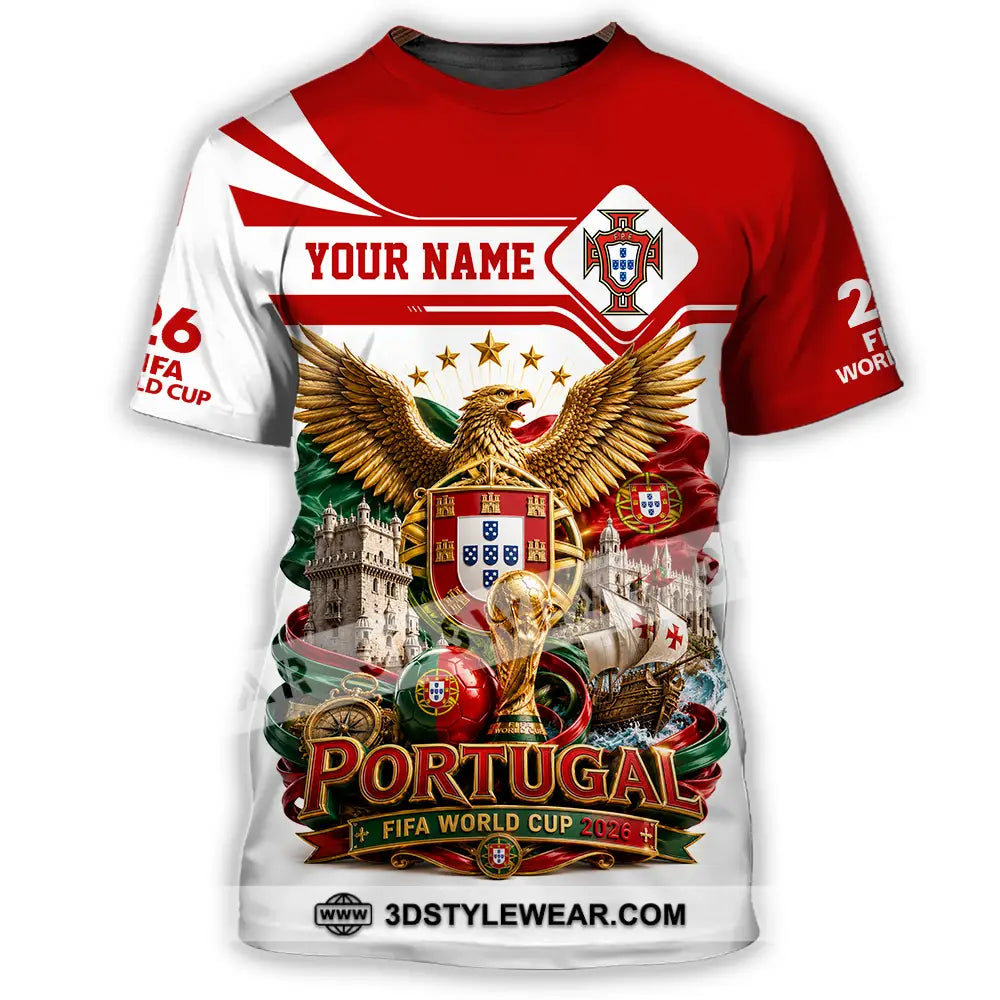 Unisex Shirt - Custom Portugal World Cup 2026 Shirt - T-Shirt / S - T-shirt