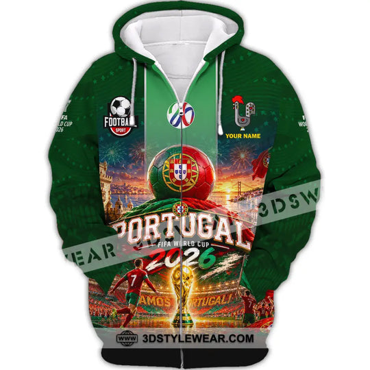 Unisex Shirt - Custom Portugal World Cup 2026 Shirt style option 3