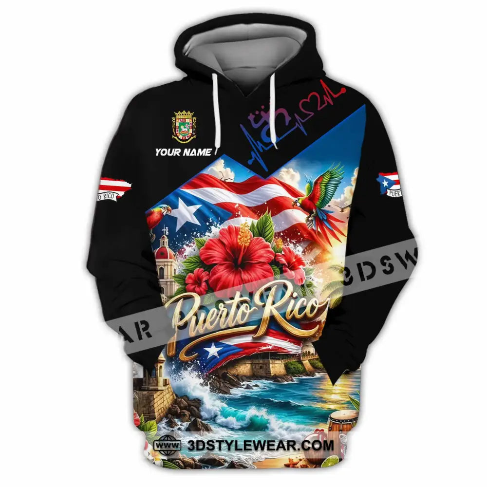 Unisex Shirt - Custom Puerto Rico Shirt - Hoodie / S - T-shirt