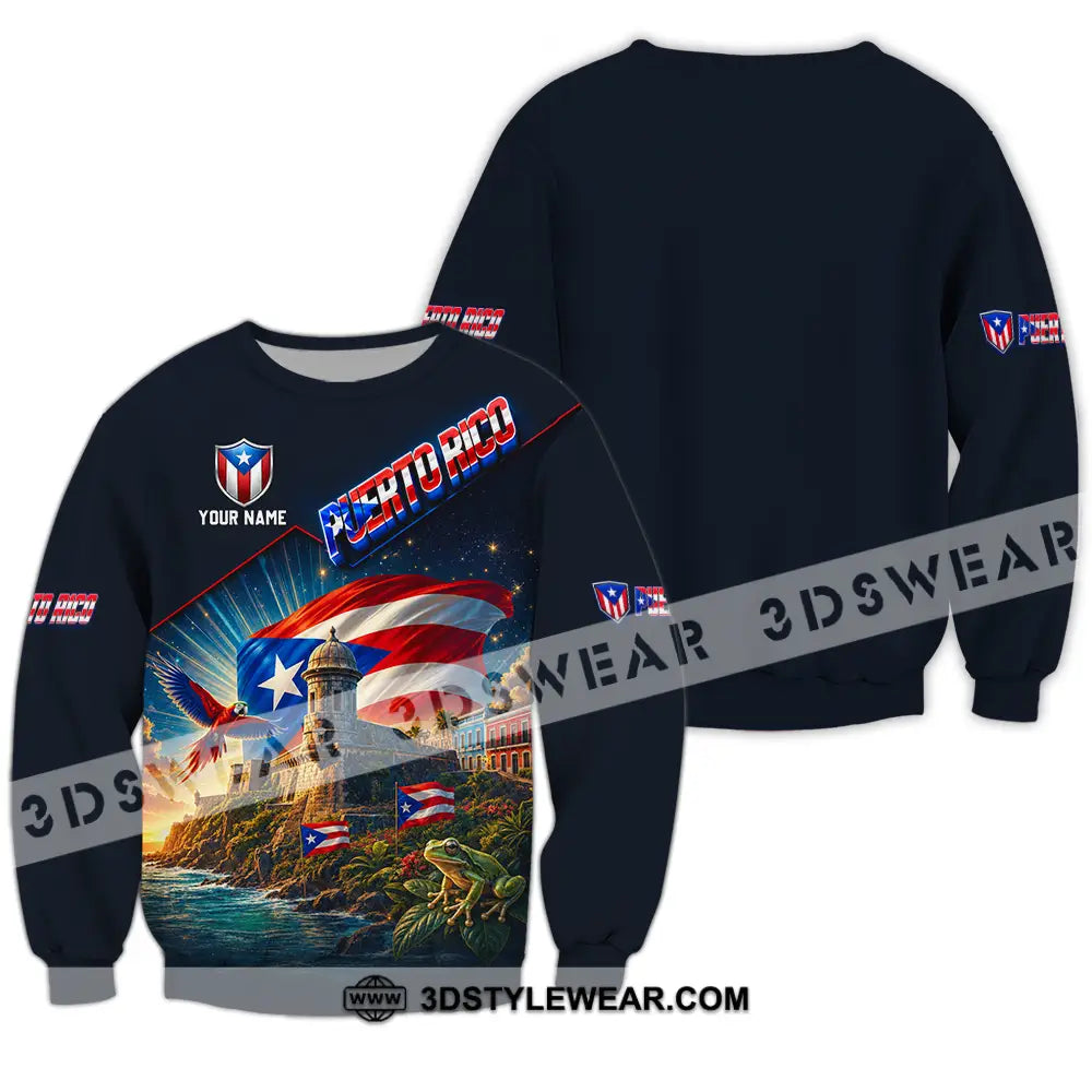 Unisex Shirt - Custom Puerto Rico Shirt - Long Sleeve / S - T-shirt