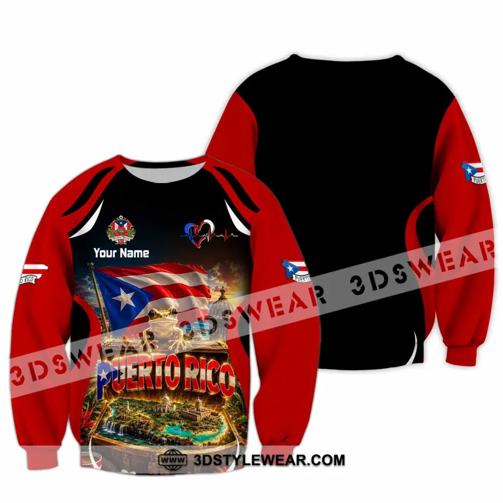 Unisex Shirt - Custom Puerto Rico Shirt - Long Sleeve / S - T-shirt