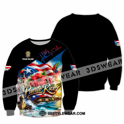 Unisex Shirt - Custom Puerto Rico Shirt - Long Sleeve / S - T-shirt