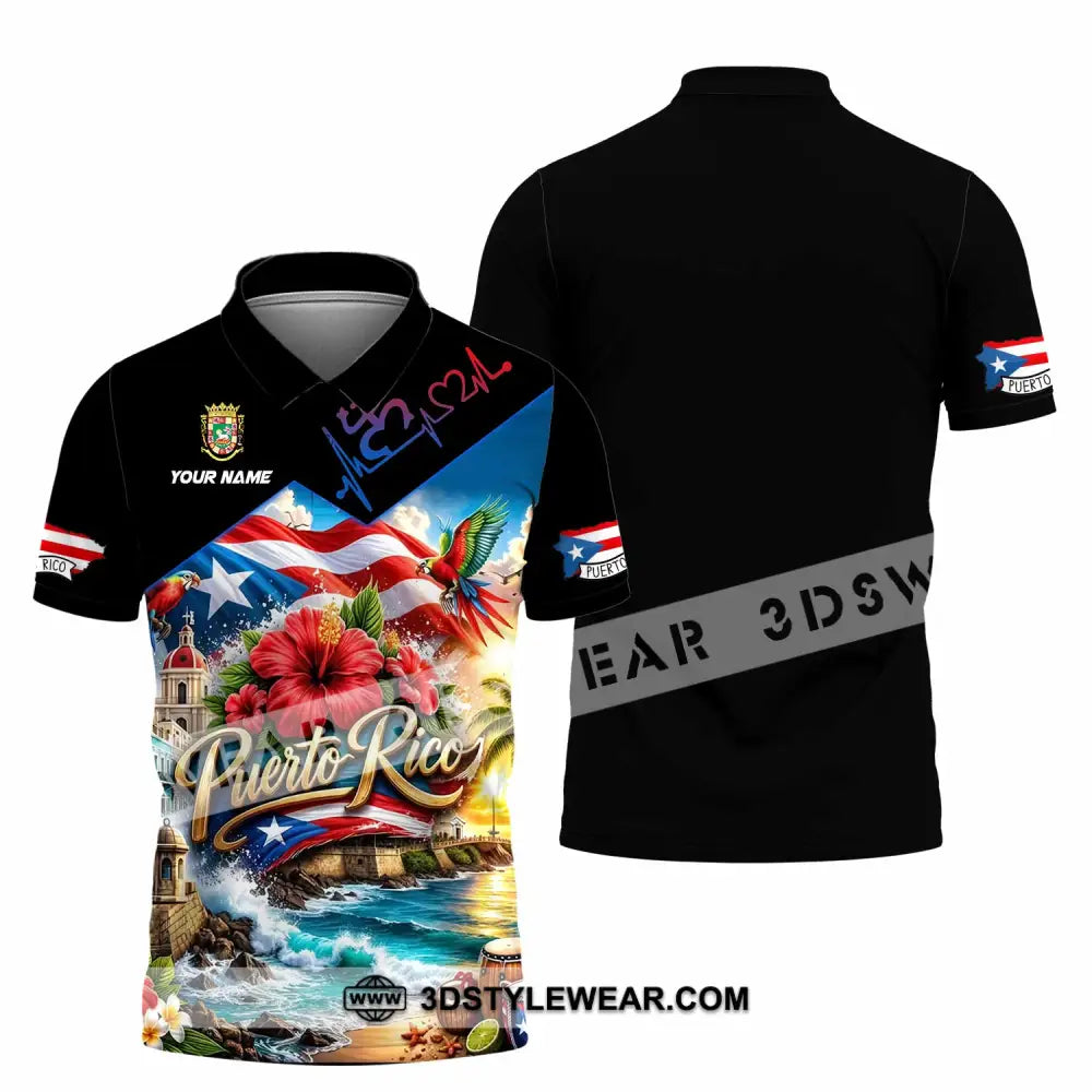 Unisex Shirt - Custom Puerto Rico Shirt - Polo Shirt / S - T-shirt