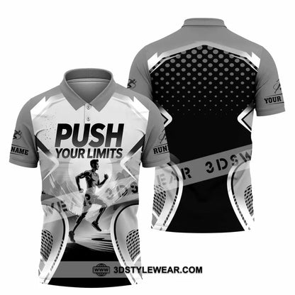 Unisex Shirt - Custom Push Your Limits Running 3D Shirt - Polo Shirt / S - T-shirt