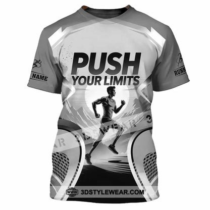 Unisex Shirt - Custom Push Your Limits Running 3D Shirt - T-Shirt / S - T-shirt