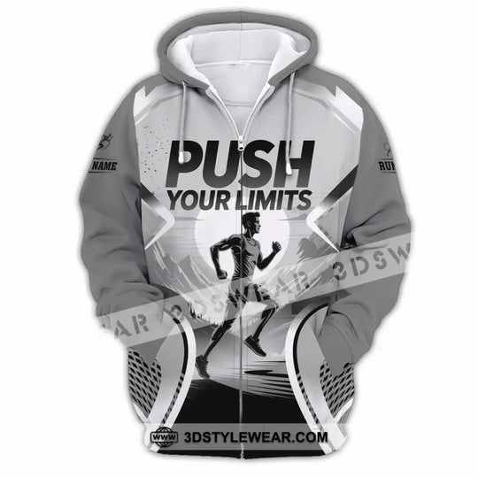 Unisex Shirt - Custom Push Your Limits Running 3D Shirt style option 3