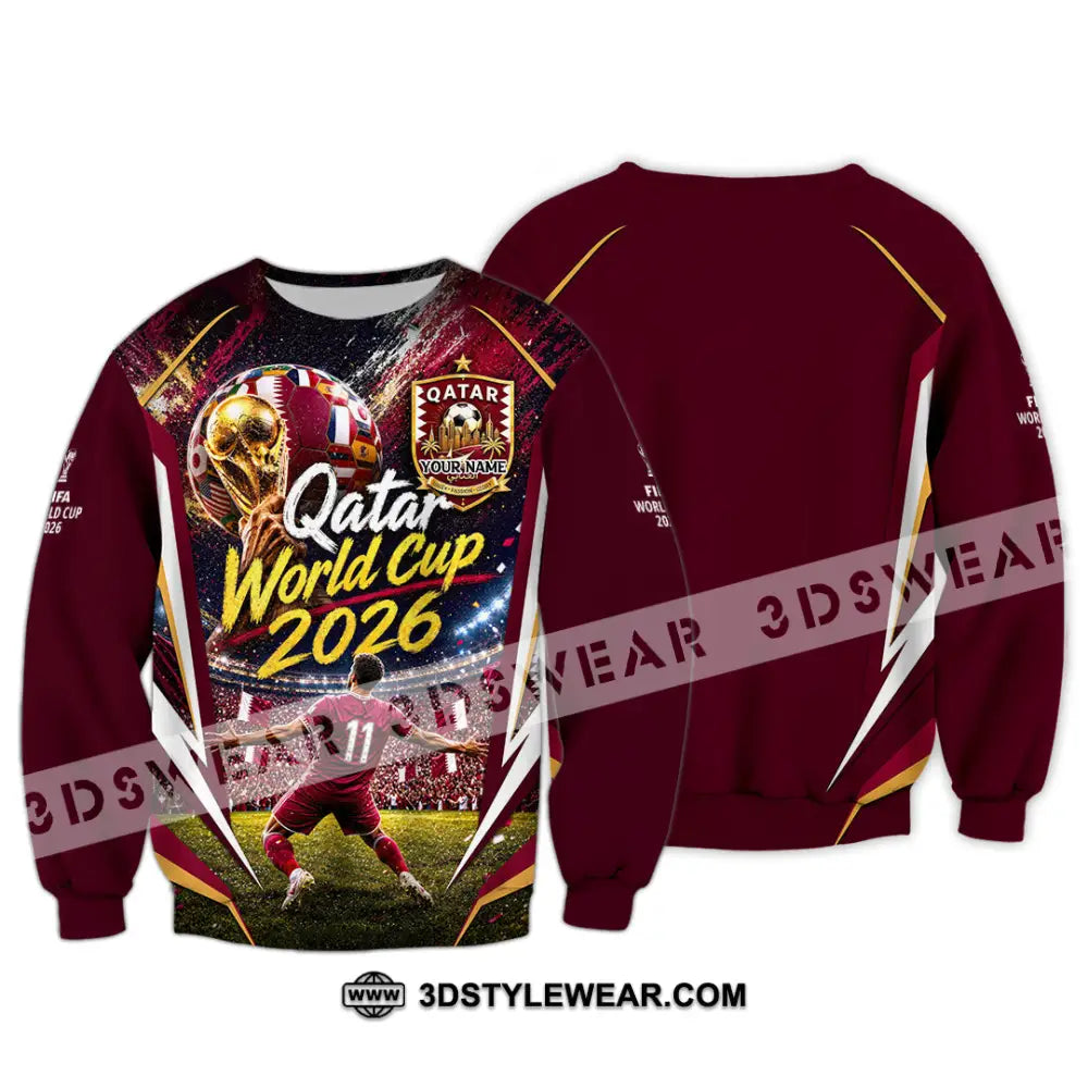 Unisex Shirt - Custom Qatar World Cup 2026 Shirt - Long Sleeve / S - T-shirt