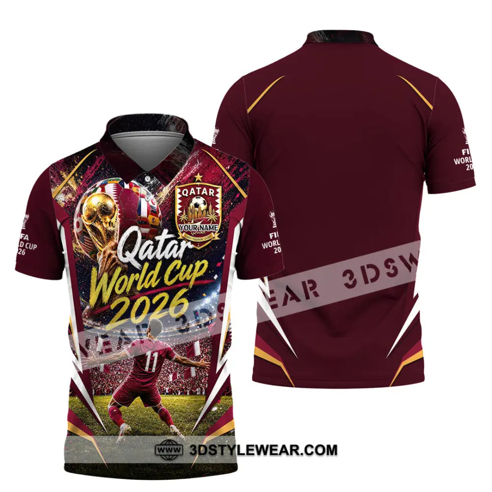 Unisex Shirt - Custom Qatar World Cup 2026 Shirt - Polo Shirt / S - T-shirt
