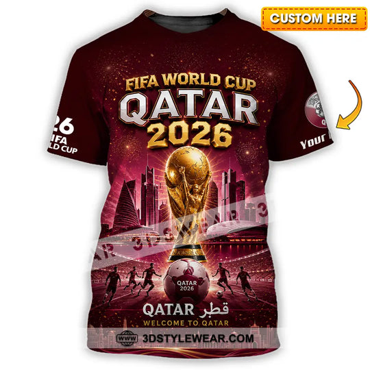 Unisex Shirt - Custom Qatar World Cup 2026 Shirt style option 1