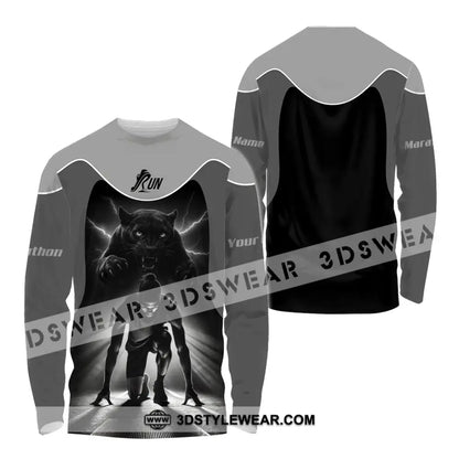Unisex Shirt - Custom Ready To Run Love Running Shirt - Long Sleeve Shirt / S - T-shirt