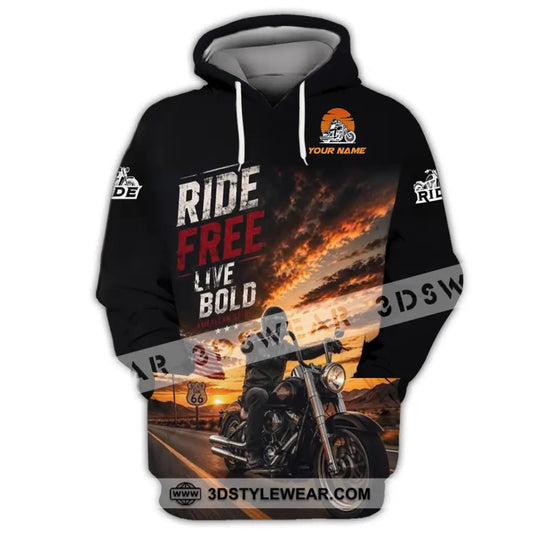 Unisex Shirt - Custom Ride Free Live Bold Shirt style option 2