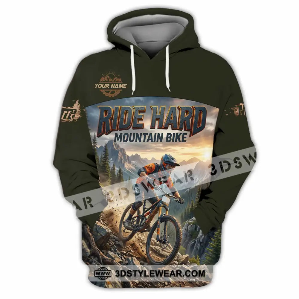 Unisex Shirt - Custom Ride Hard Mountain Bike Shirt - Hoodie / S - T-shirt