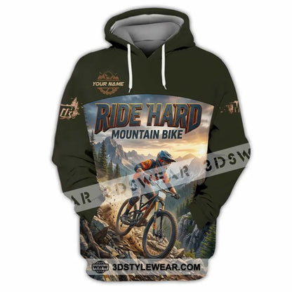 Unisex Shirt - Custom Ride Hard Mountain Bike Shirt - Hoodie / S - T-shirt