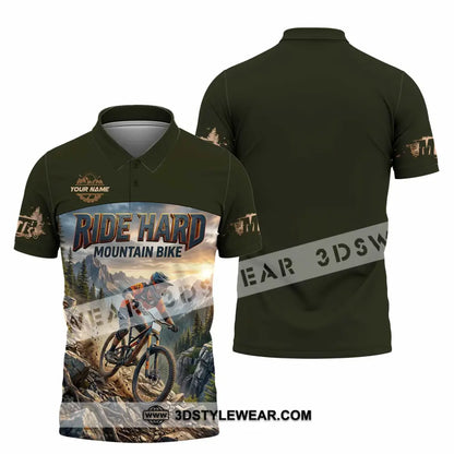 Unisex Shirt - Custom Ride Hard Mountain Bike Shirt - Polo Shirt / S - T-shirt