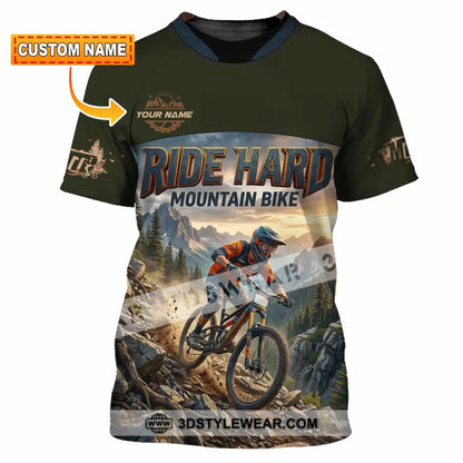 Unisex Shirt - Custom Ride Hard Mountain Bike Shirt - T-shirt