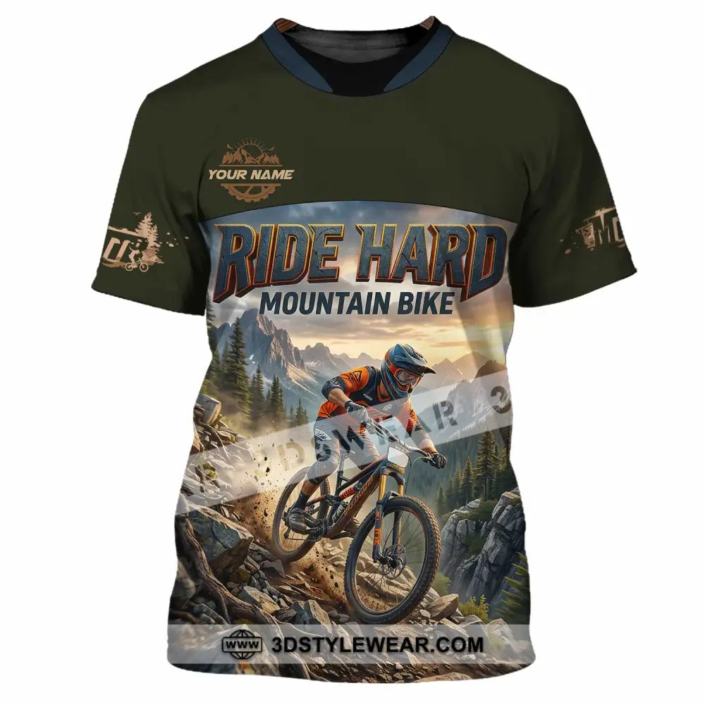 Unisex Shirt - Custom Ride Hard Mountain Bike Shirt - T-Shirt / S - T-shirt
