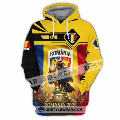 Unisex Shirt - Custom Romania World Cup 2026 3D Shirt Hoodie / S T-shirt