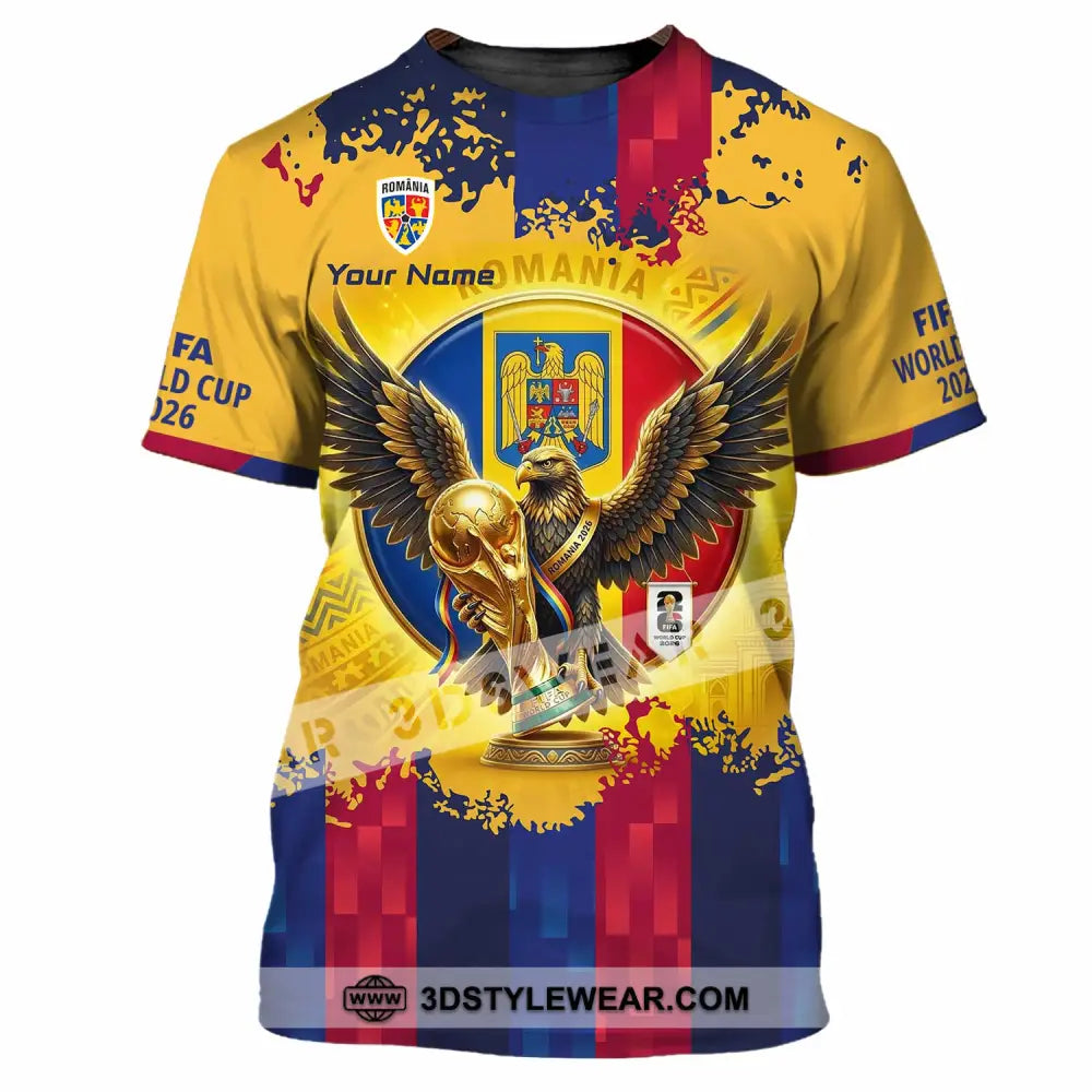 Unisex Shirt - Custom Romania World Cup 2026 3D Shirt T-Shirt / S T-shirt