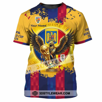 Unisex Shirt - Custom Romania World Cup 2026 3D Shirt T-Shirt / S T-shirt