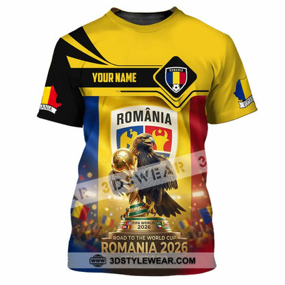 Unisex Shirt - Custom Romania World Cup 2026 3D Shirt T-Shirt / S T-shirt