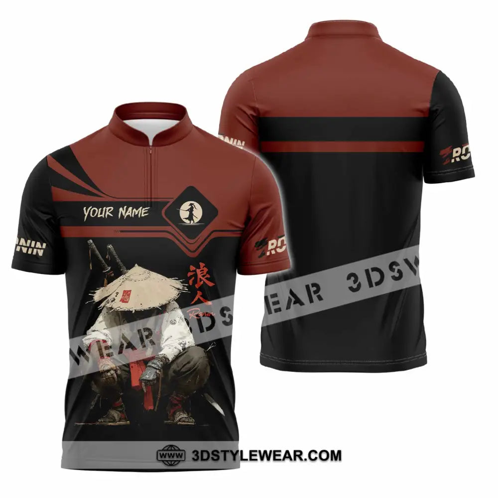 Unisex Shirt - Custom Ronin Shirt - Zipper Polo Shirt / S - T-shirt