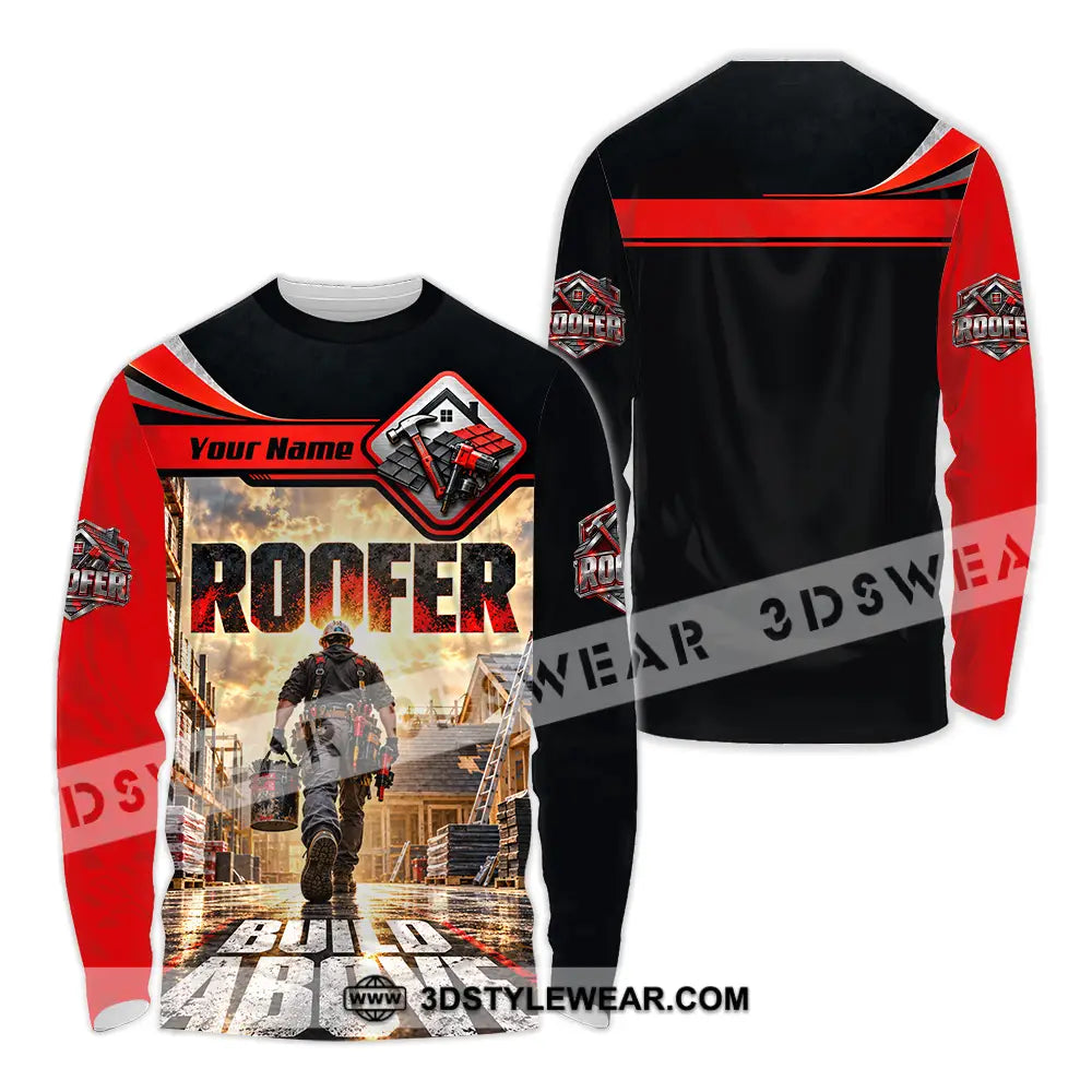 Unisex Shirt - Custom Roofer Shirt - Long Sleeve Shirt / S - T-shirt
