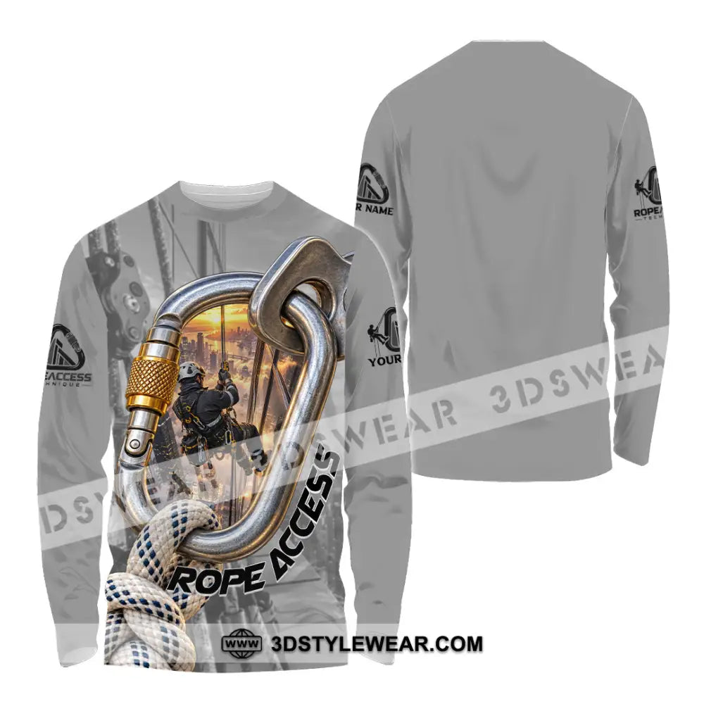 Unisex Shirt - Custom Rope Access Technician Shirt - Long Sleeve Shirt / S - T-shirt