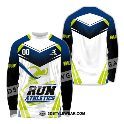 Unisex Shirt - Custom Run Athletics 3D Shirt - Long Sleeve Shirt / S - T-shirt