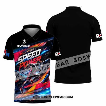 Unisex Shirt - Custom Run Drive Speed Power Shirt - Polo Shirt / S - T-shirt