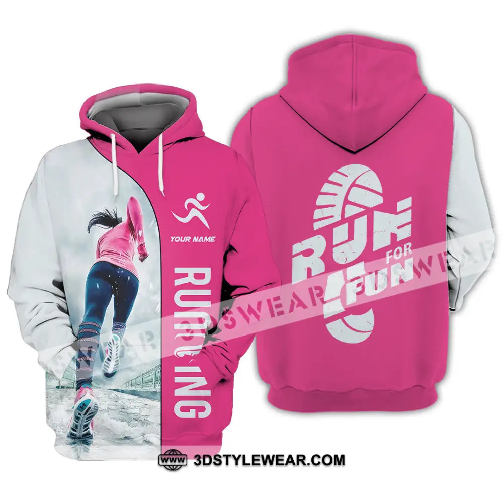 Unisex Shirt - Custom Run For Fun Running Lover Sport Shirt - Hoodie / S - T-shirt