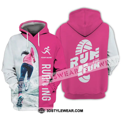 Unisex Shirt - Custom Run For Fun Running Lover Sport Shirt - Hoodie / S - T-shirt