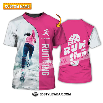 Unisex Shirt - Custom Run For Fun Running Lover Sport Shirt - T-shirt