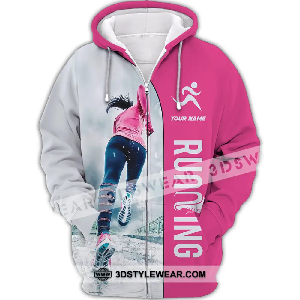 Unisex Shirt - Custom Run For Fun Running Lover Sport Shirt - Zipper Hoodie / S - T-shirt