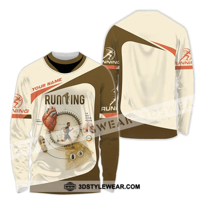 Unisex Shirt - Custom Run For Health Running Lover Shirt - Long Sleeve Shirt / S - T-shirt