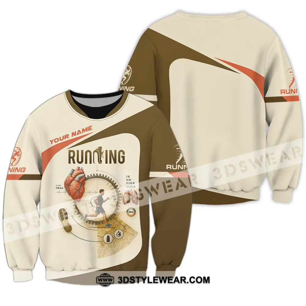 Unisex Shirt - Custom Run For Health Running Lover Shirt - Long Sleeve / S - T-shirt