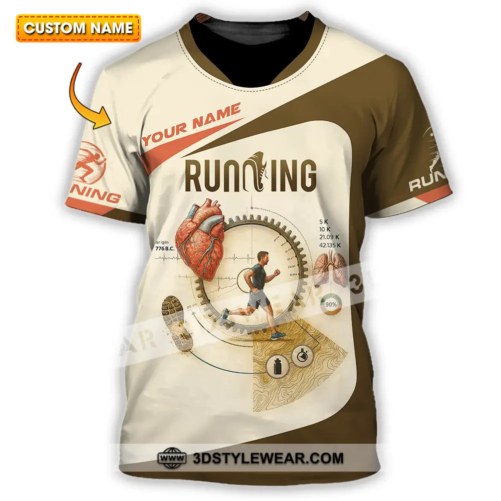 Unisex Shirt - Custom Run For Health Running Lover Shirt - T-shirt
