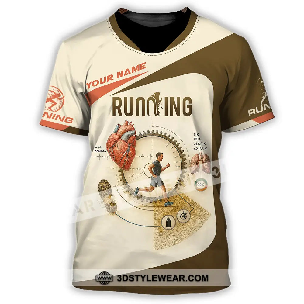 Unisex Shirt - Custom Run For Health Running Lover Shirt - T-Shirt / S - T-shirt