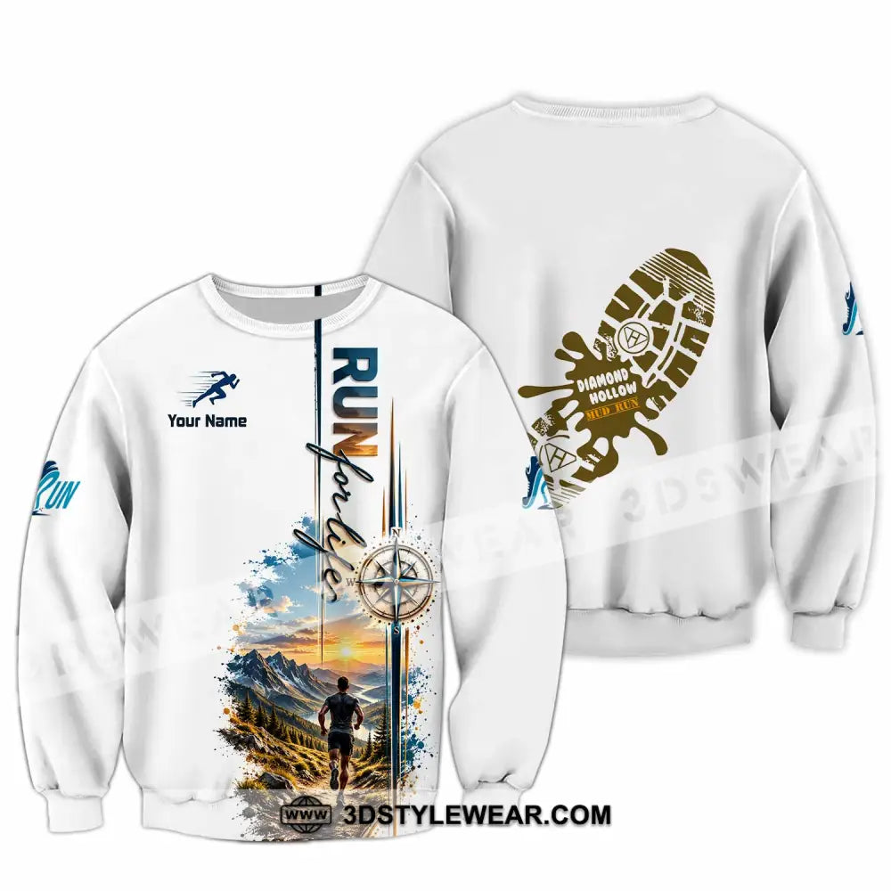 Unisex Shirt - Custom Run For Life Shirt - Long Sleeve / S - T-shirt