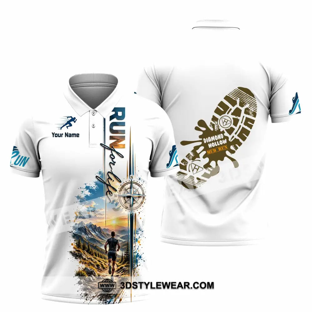 Unisex Shirt - Custom Run For Life Shirt - Polo Shirt / S - T-shirt