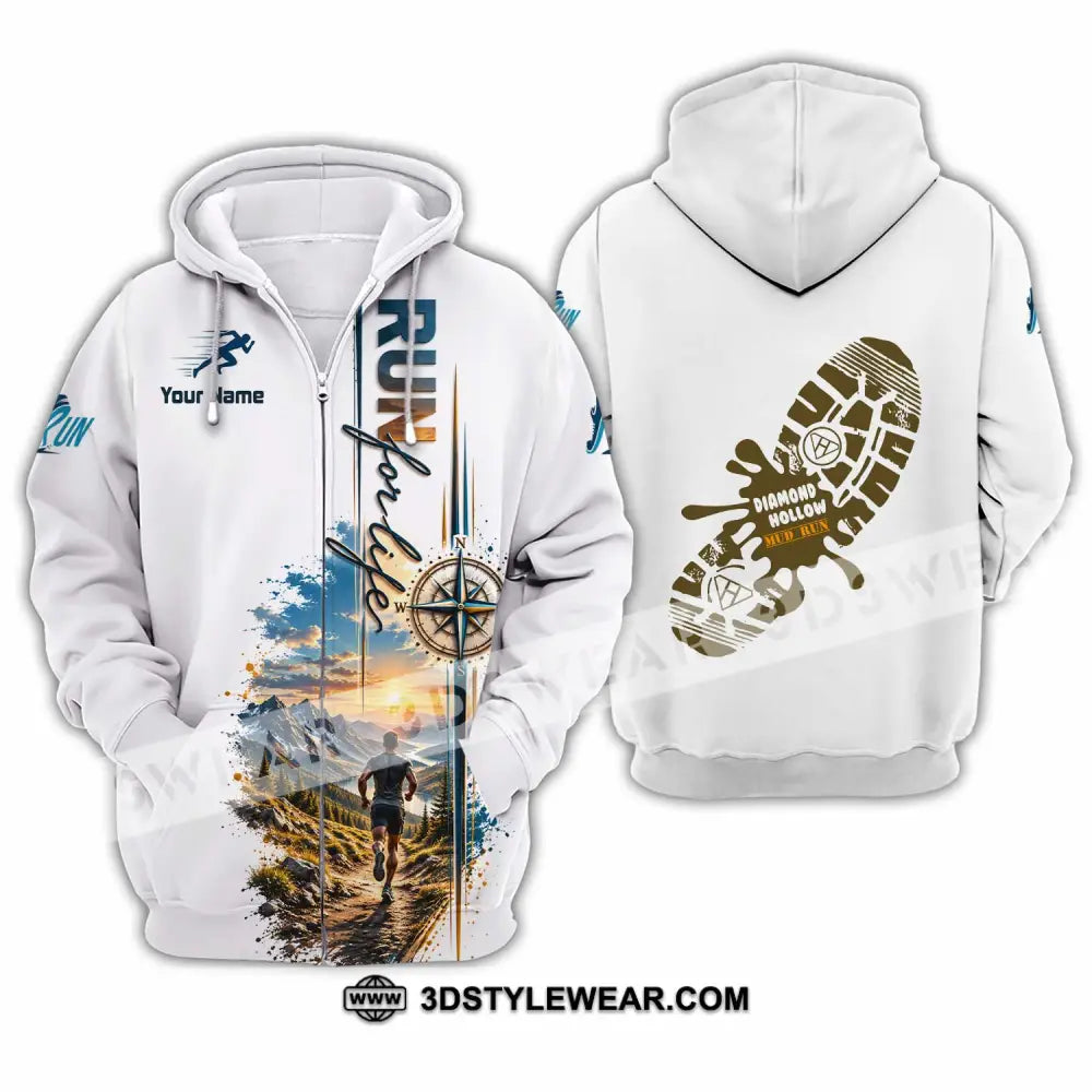 Unisex Shirt - Custom Run For Life Shirt - Zipper Hoodie / S - T-shirt
