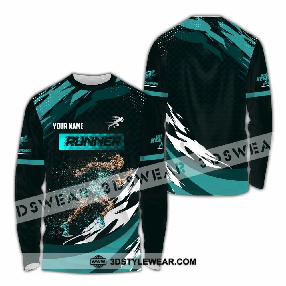 Unisex Shirt - Custom Runner 3D Shirt - Long Sleeve Shirt / S - T-shirt