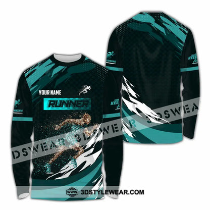 Unisex Shirt - Custom Runner 3D Shirt - Long Sleeve Shirt / S - T-shirt