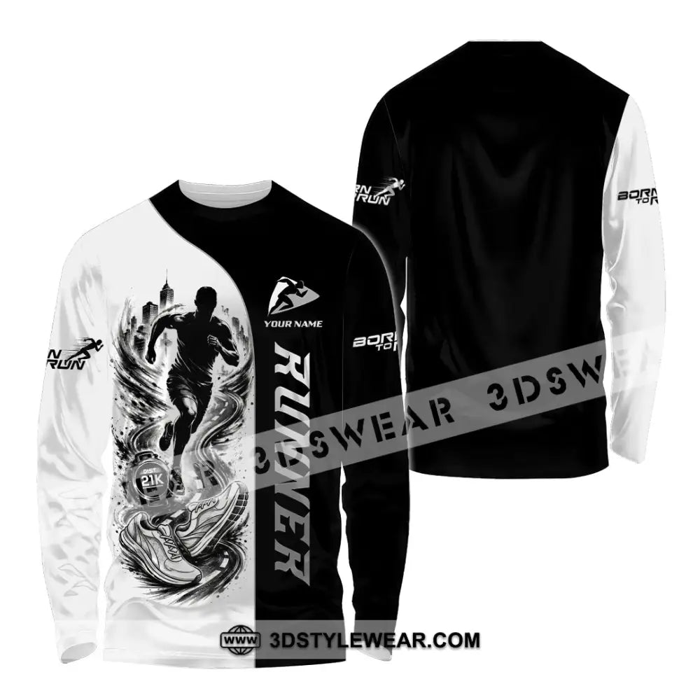 Unisex Shirt - Custom Runner Shirt - Long Sleeve Shirt / S - T-shirt