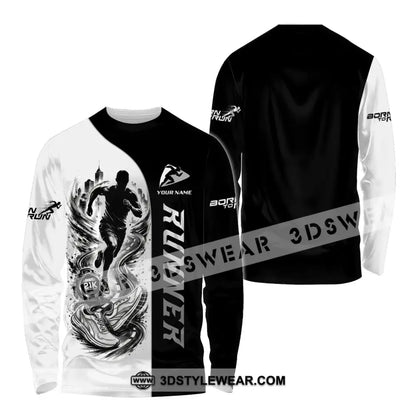 Unisex Shirt - Custom Runner Shirt - Long Sleeve Shirt / S - T-shirt