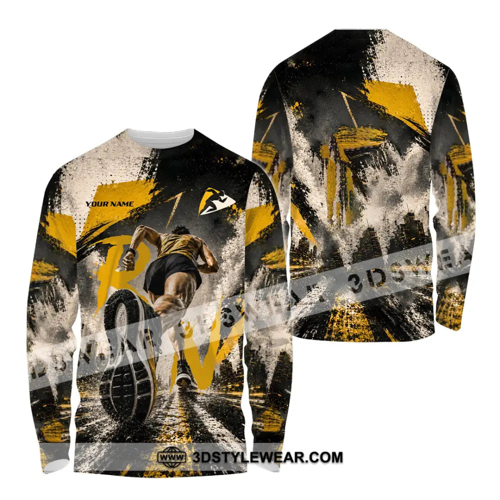 Unisex Shirt - Custom Runner Shirt - Long Sleeve Shirt / S - T-shirt