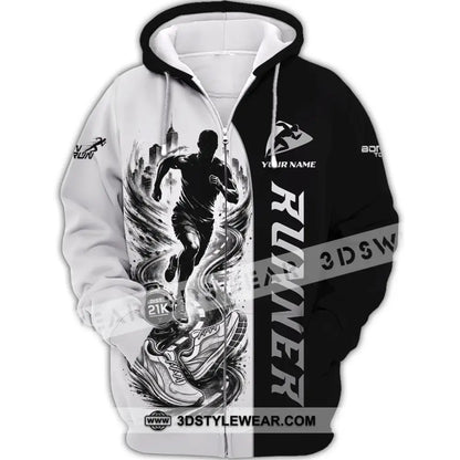 Unisex Shirt - Custom Runner Shirt - Zipper Hoodie / S - T-shirt