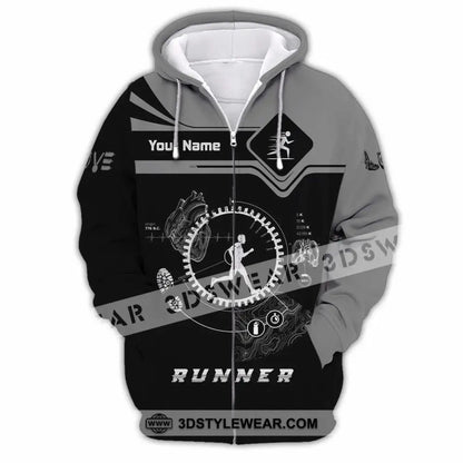 Unisex Shirt - Custom Runner Shirt - Zipper Hoodie / S - T-shirt