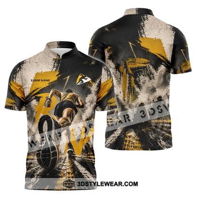 Unisex Shirt - Custom Runner Shirt - Zipper Polo Shirt / S - T-shirt